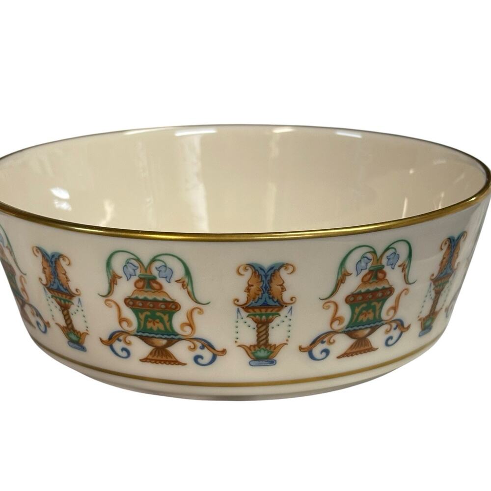 Vintage Lenox Lido Porcelain Bowl 24K Gold Rim 5.5 Inch Diameter